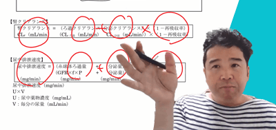 国試頻出！薬物動態学の腎領域について理解を深めよう 講義風景