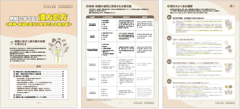 気軽に学べる！漢方処方サンプル画像