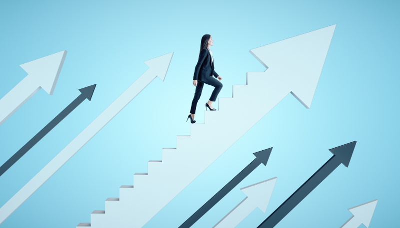 ステップアップする様子