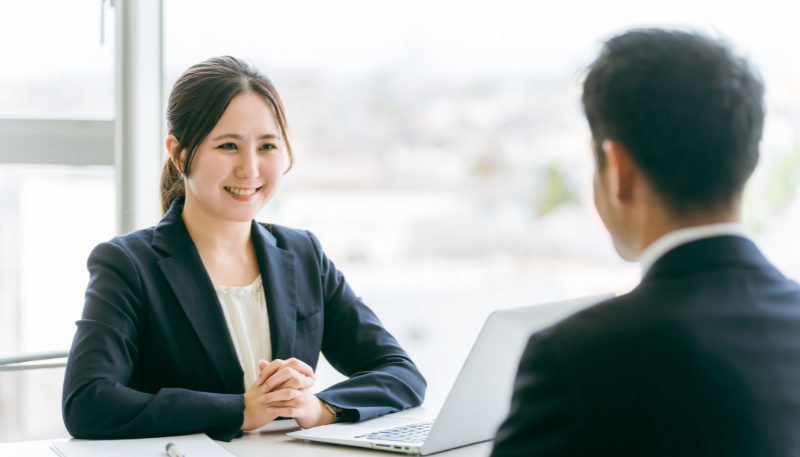 転職コンサルタントとの面談の様子