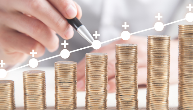 お金が右肩上がりの画像