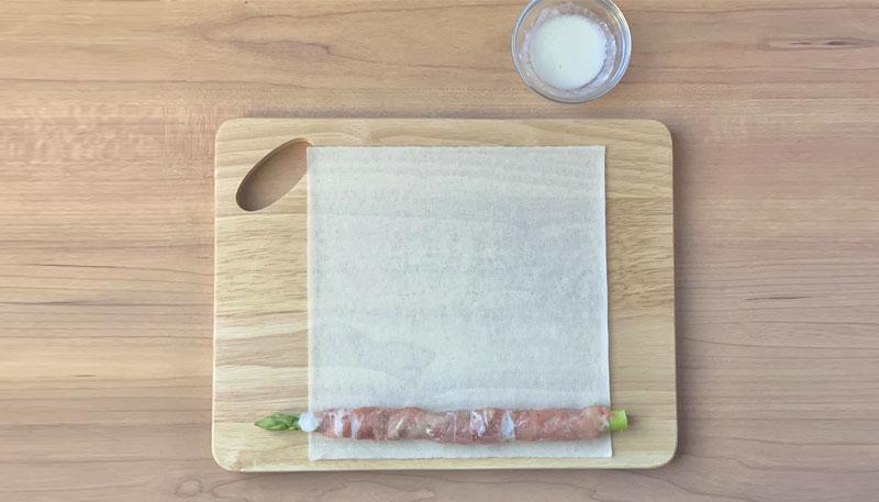 丸ごとアスパラ豚春巻き