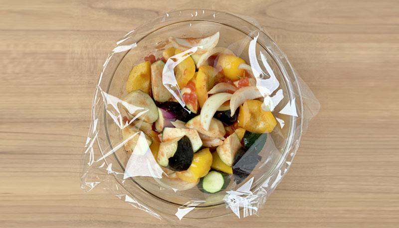 夏野菜たっぷりレンジラタトゥイユ