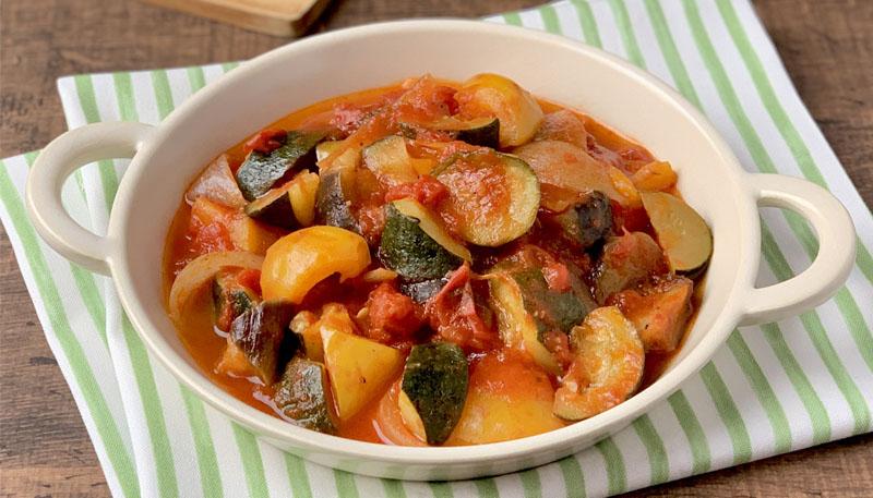 夏野菜たっぷりレンジラタトゥイユ