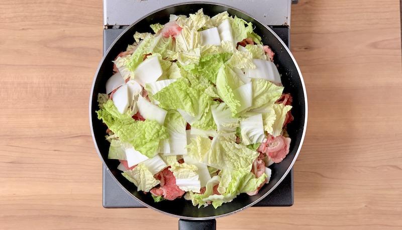 牛肉と白菜のすき焼き風煮