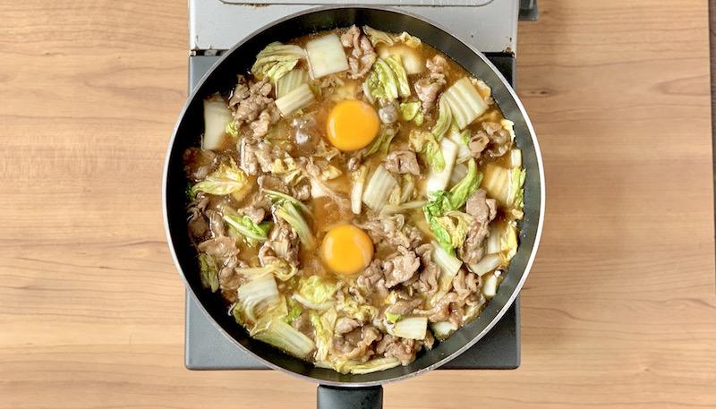 牛肉と白菜のすき焼き風煮