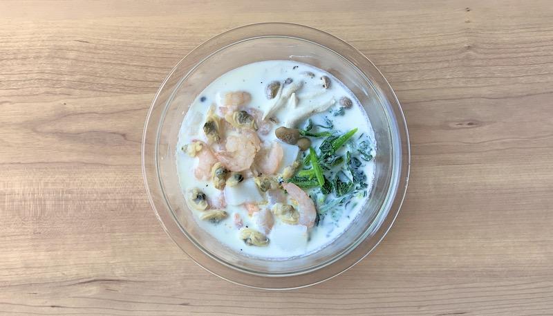 レンジシーフードグラタン