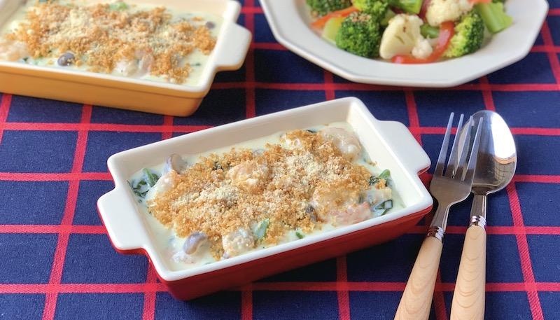 レンジシーフードグラタン