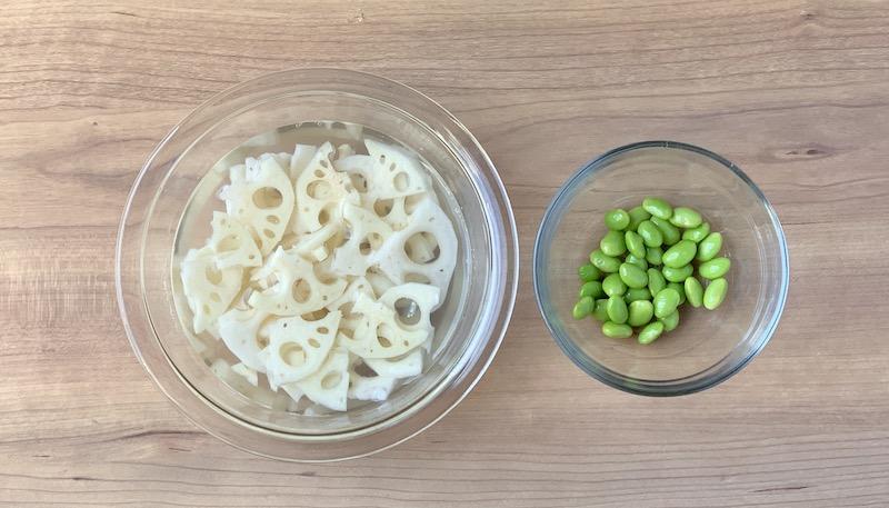 れんこんとひじきのデリ風サラダ