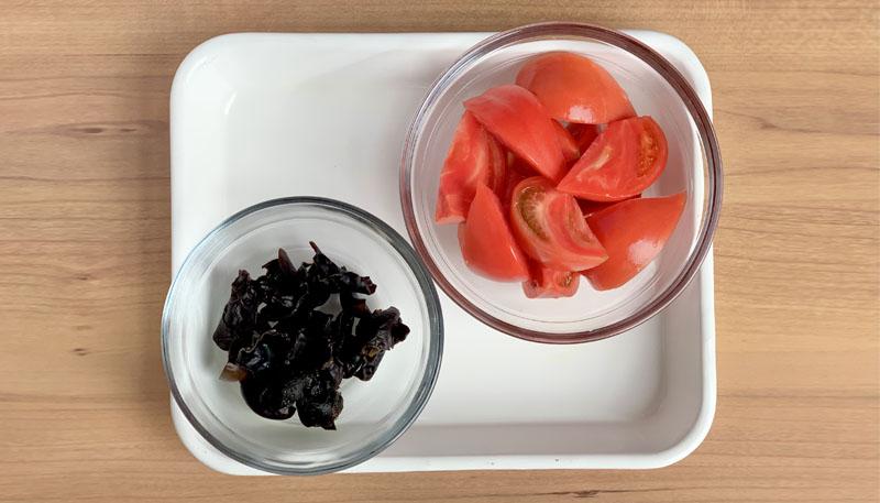 卵とトマトのオイスター炒め