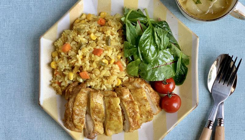 炊飯器一つでタンドリーチキンピラフ