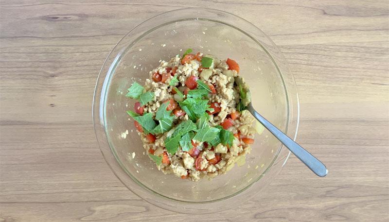 レンジで作る和風ガパオライス