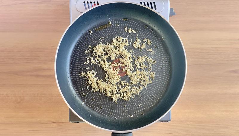 れんこんの海苔じゃこ炒め