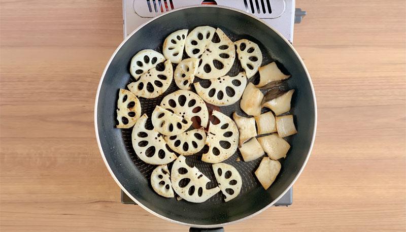 れんこんの海苔じゃこ炒め