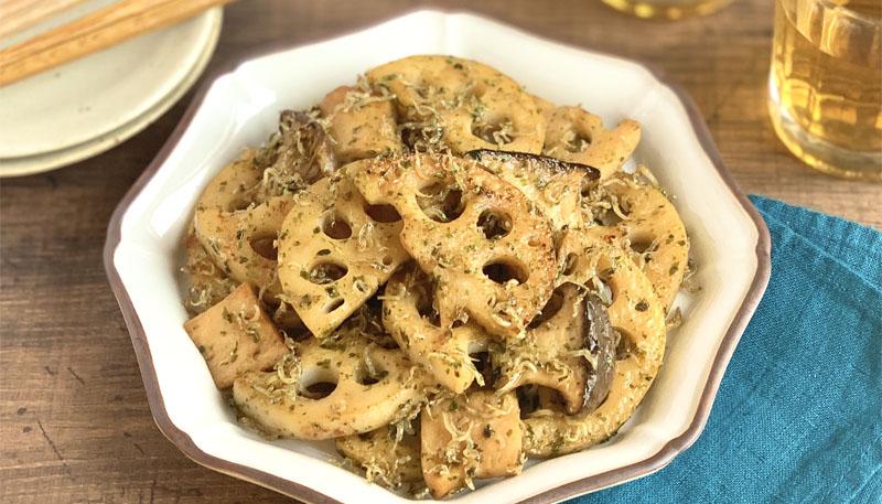 れんこんの海苔じゃこ炒め