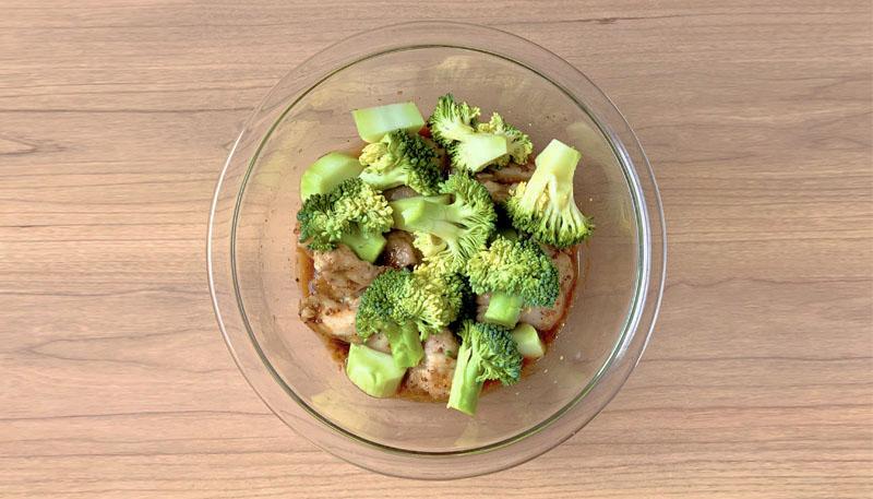 レンジハニーマスタードチキン