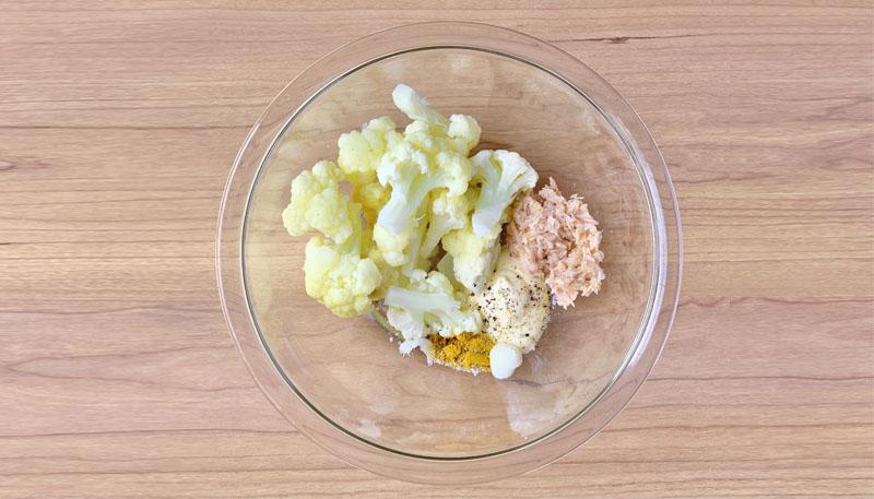 カリフラワーのカレーチーズ焼き