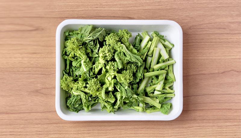 菜の花といり卵の中華和え