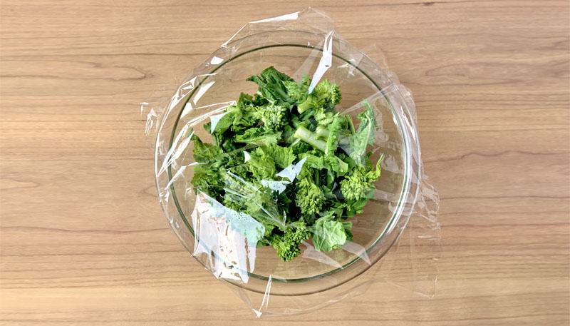 菜の花といり卵の中華和え